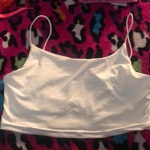 Simple White Crop Top